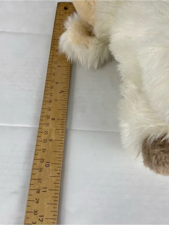 KinderGund Plush Lamb Sheep Stuffed Animal Rattle Vintage 1988 Cream Soft Toy - Picture 9 of 9